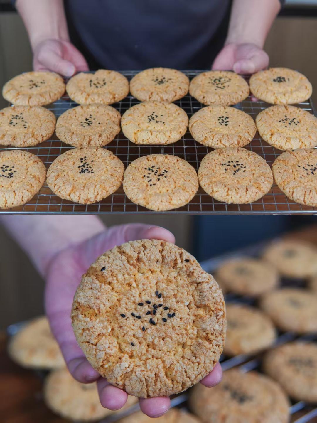 经典老式口味猪油桃酥，酥的不像话！