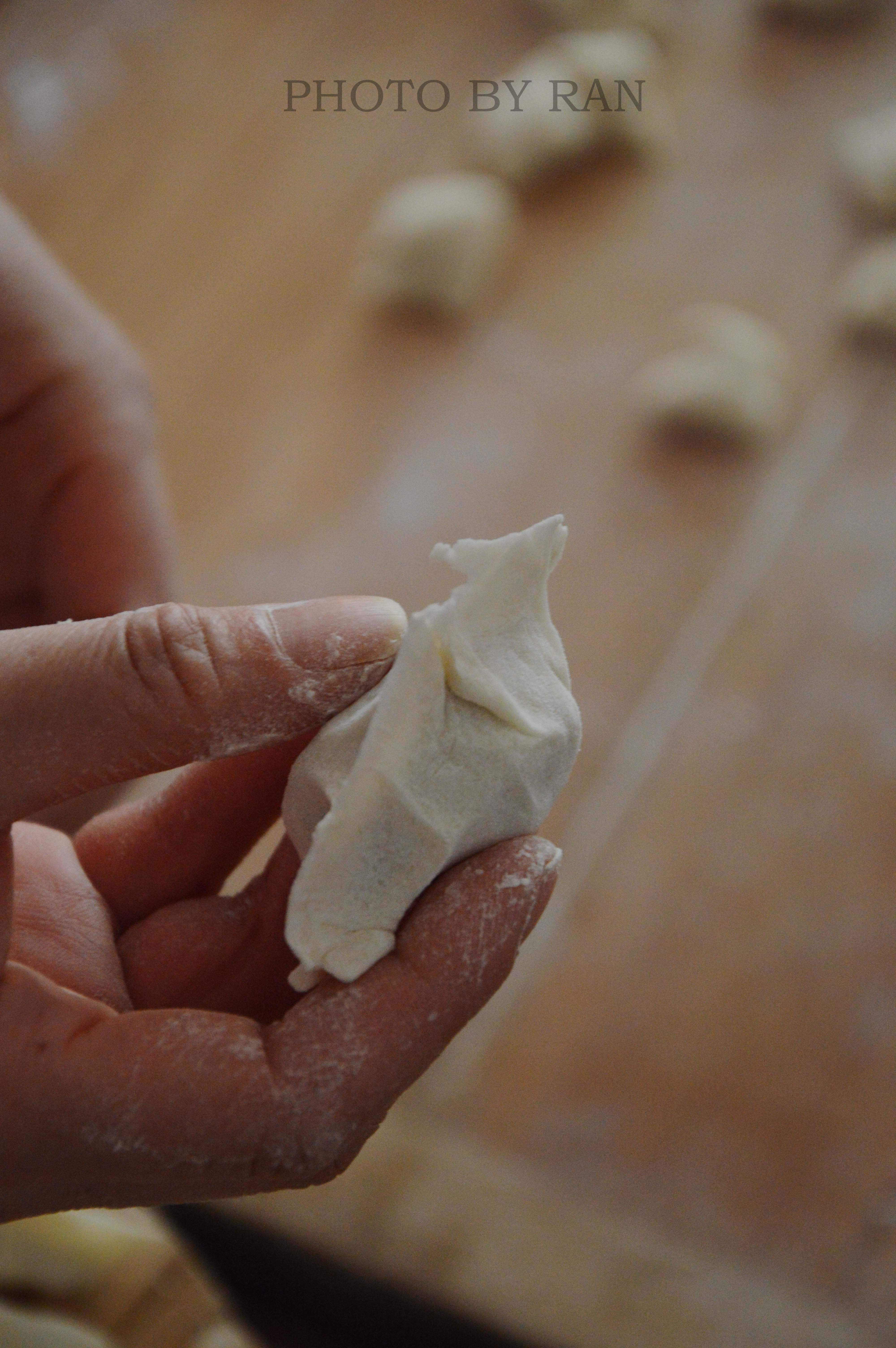 包饺子－饺子的快手包法 捏水饺的做法