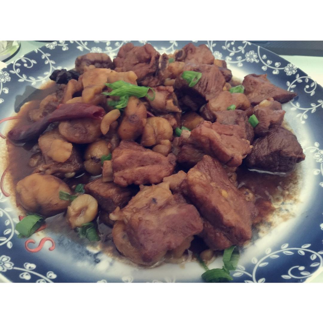 板栗烧排骨