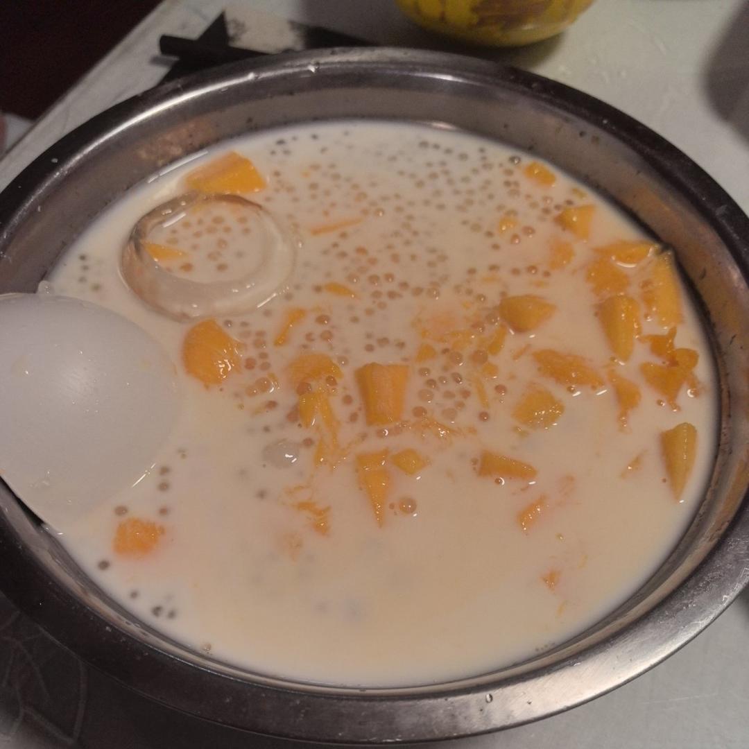 夏日小甜品，多芒丸子西米露冰镇更好吃