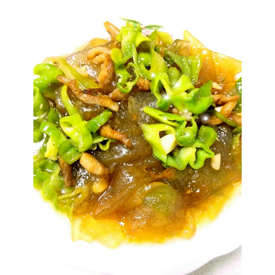 鸡肉青椒炒粉皮