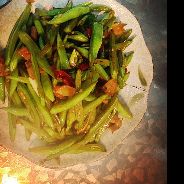 扁豆丝炒香肠