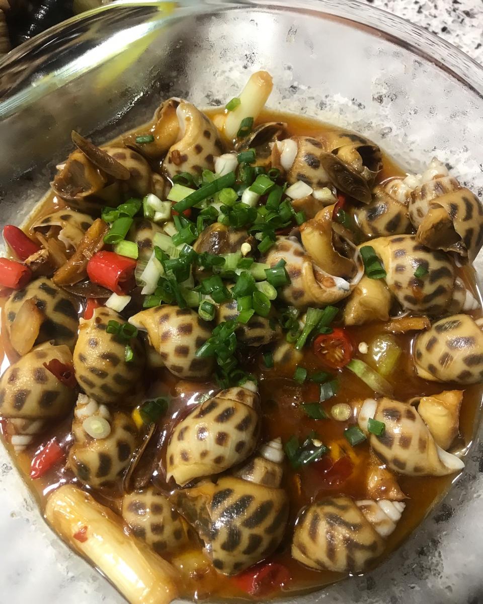 辣酒煮花螺