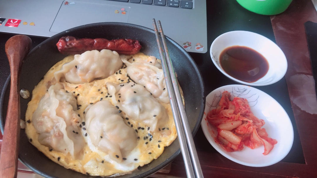 快手生煎饺/水煎饺/蛋包饺