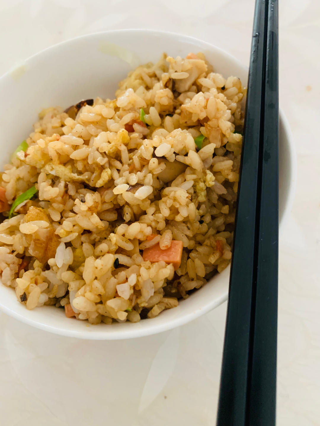 超级好吃的酱油火腿蛋炒饭！