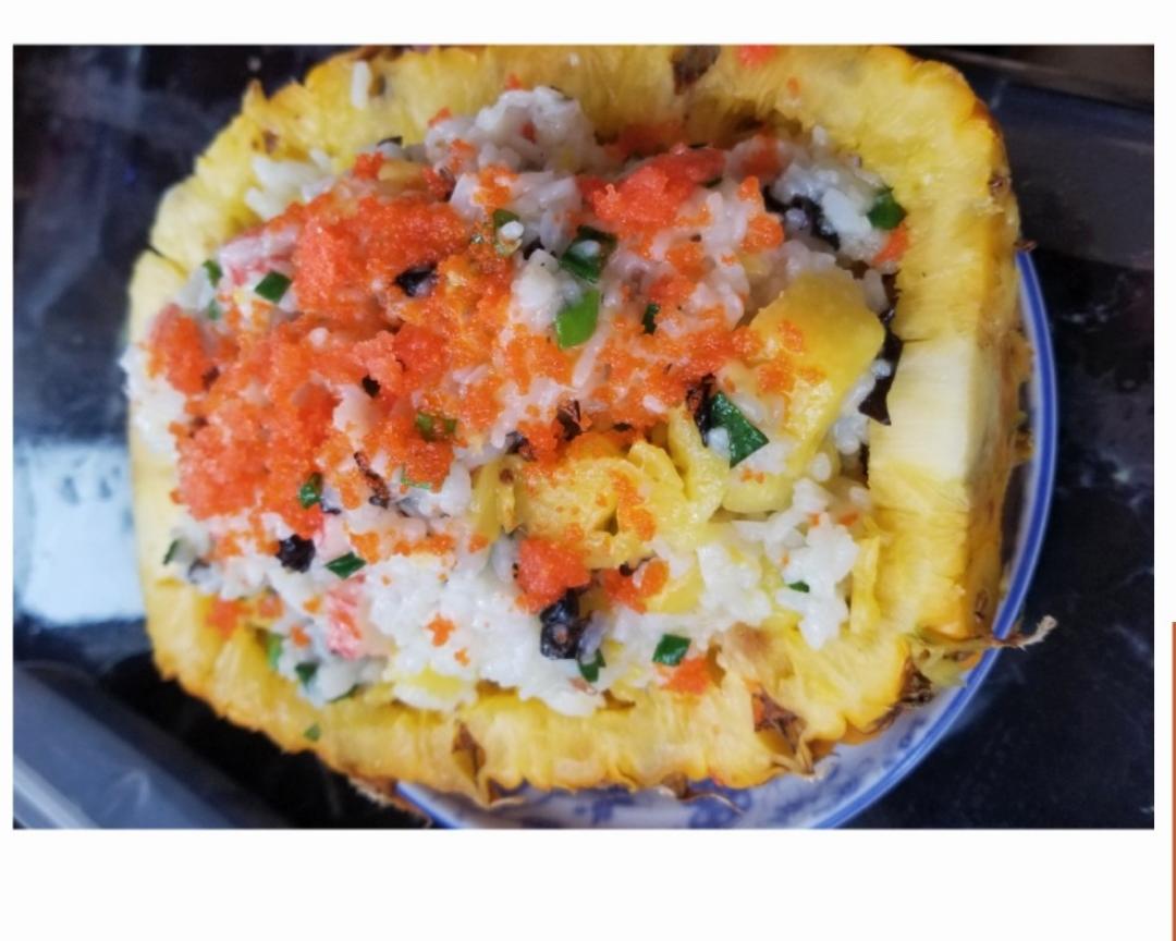 简单的炒饭菠萝饭~有寿司味道的版的做法