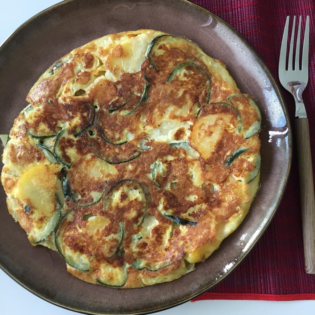 西班牙土豆西葫芦蛋饼 Tortilla de Calabacín