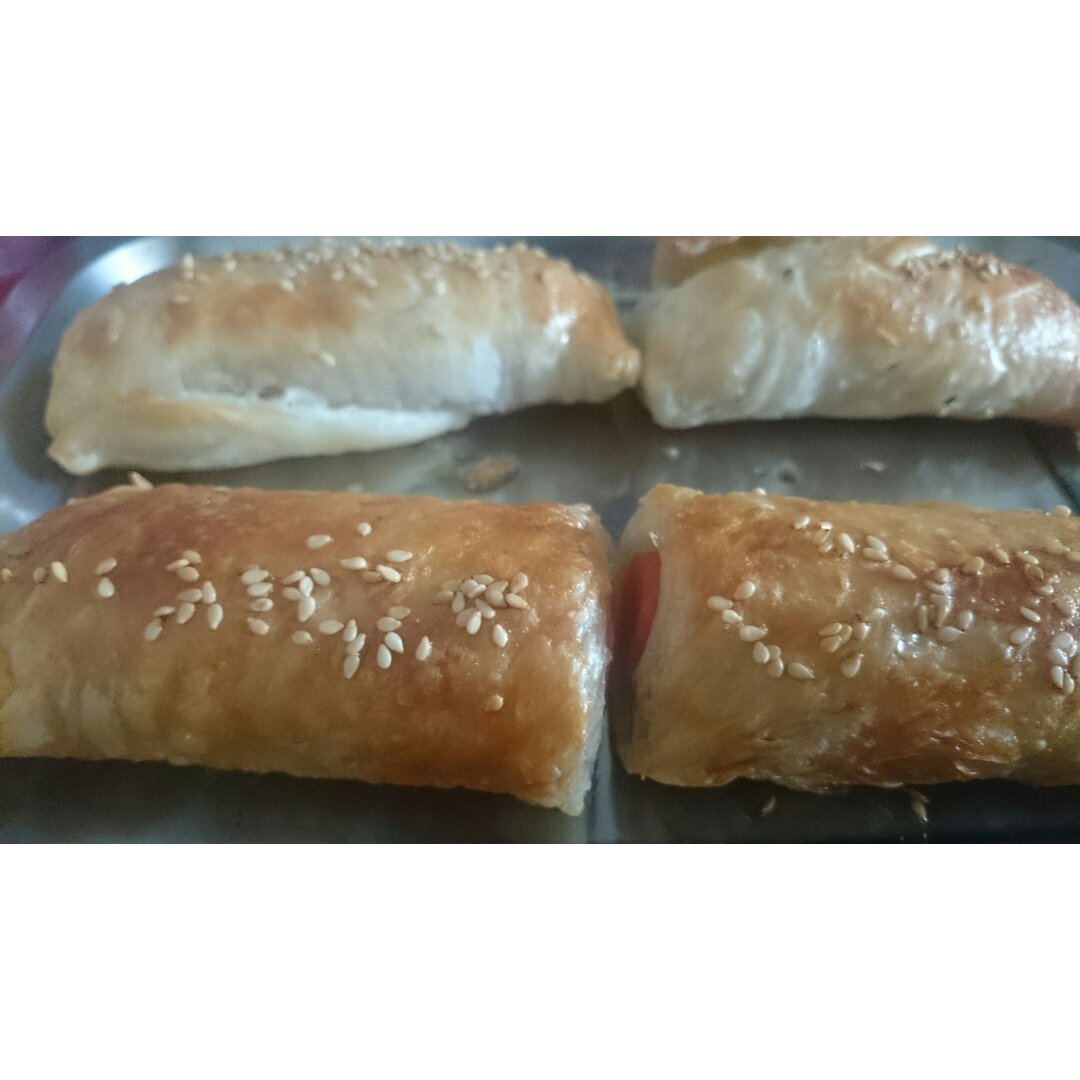 快手早餐——飞饼香肠小卷