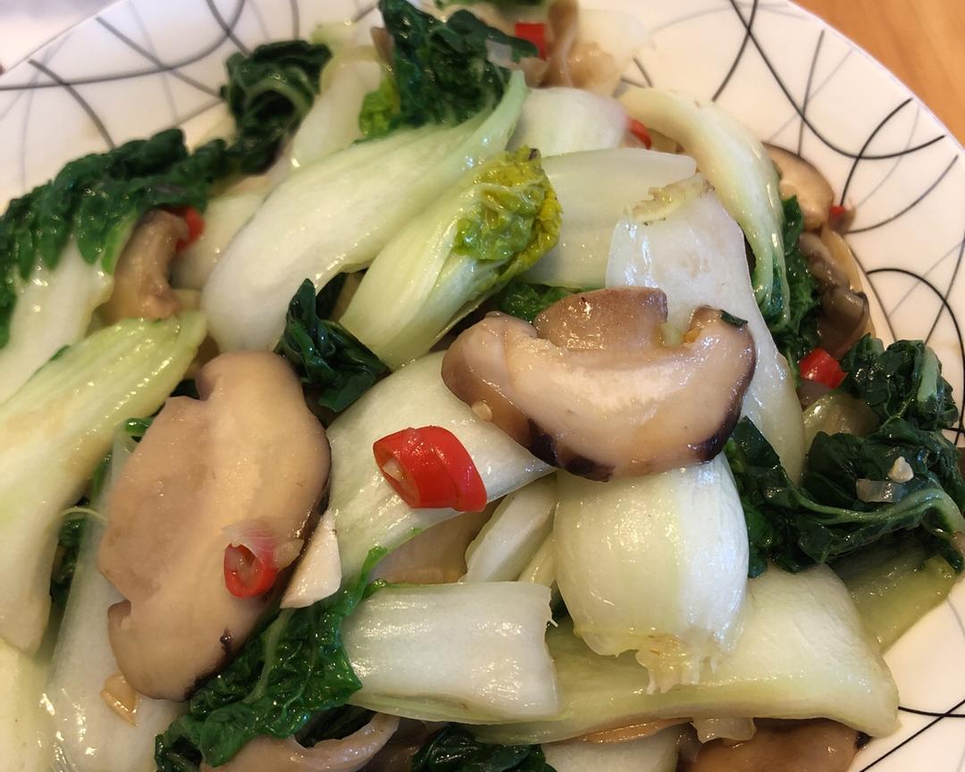 香菇（平菇）炒油菜