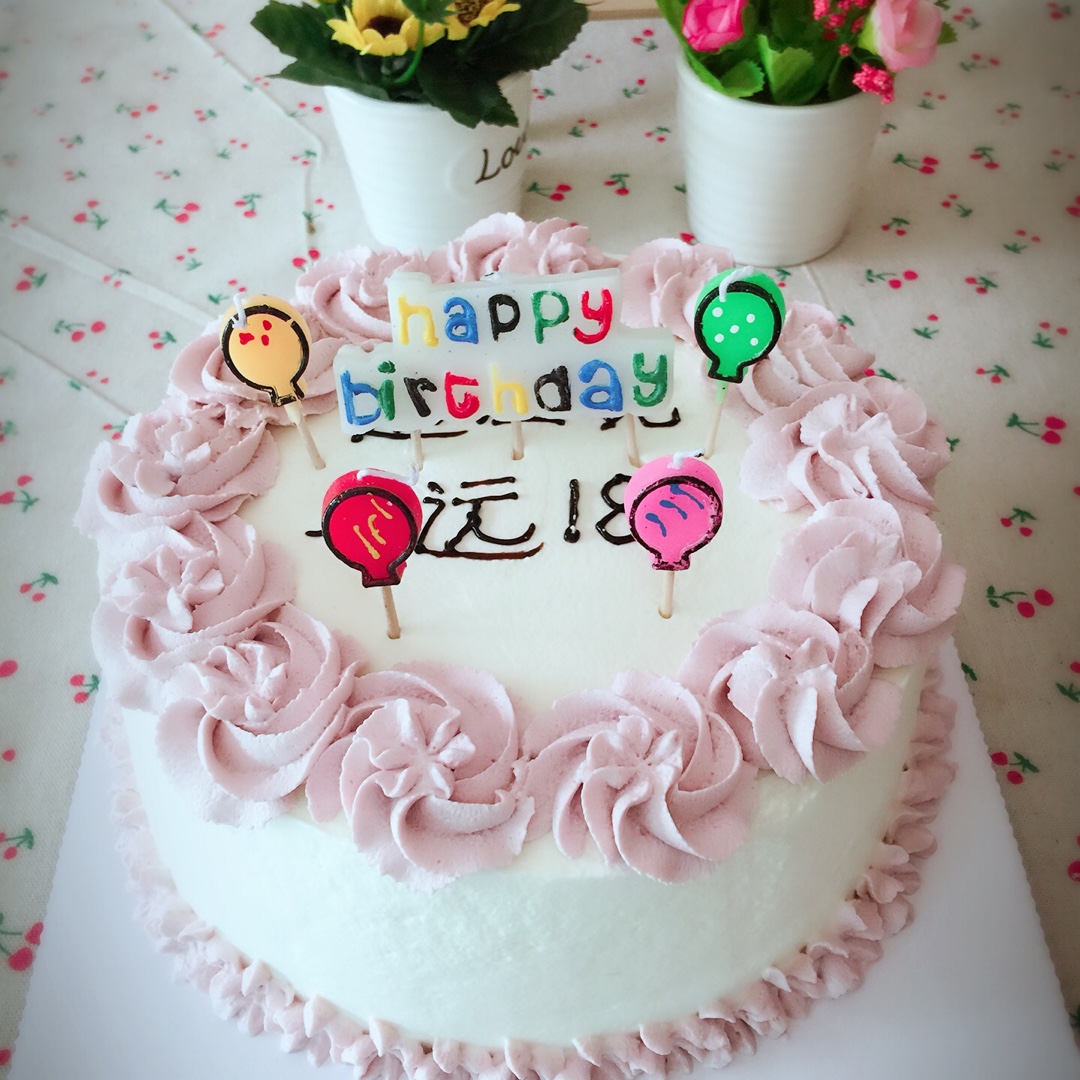 草莓戚风生日蛋糕