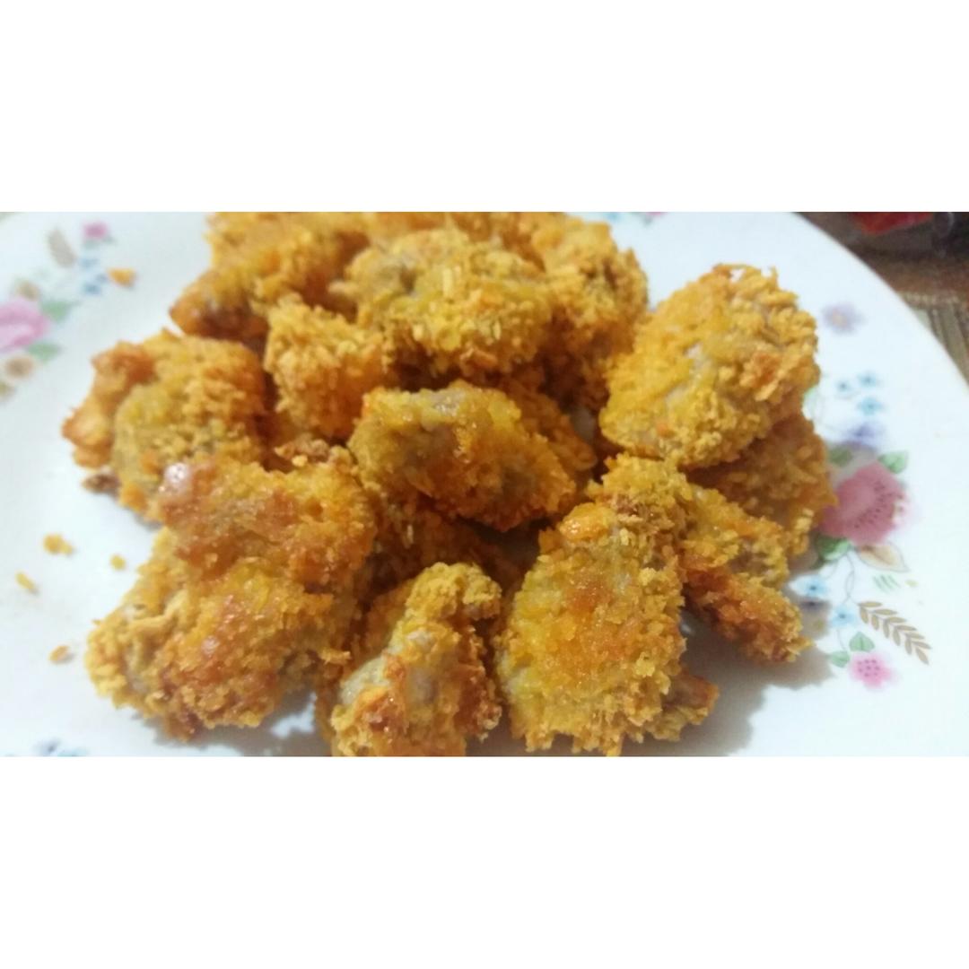 在家轻松做烤箱版无油鸡米花