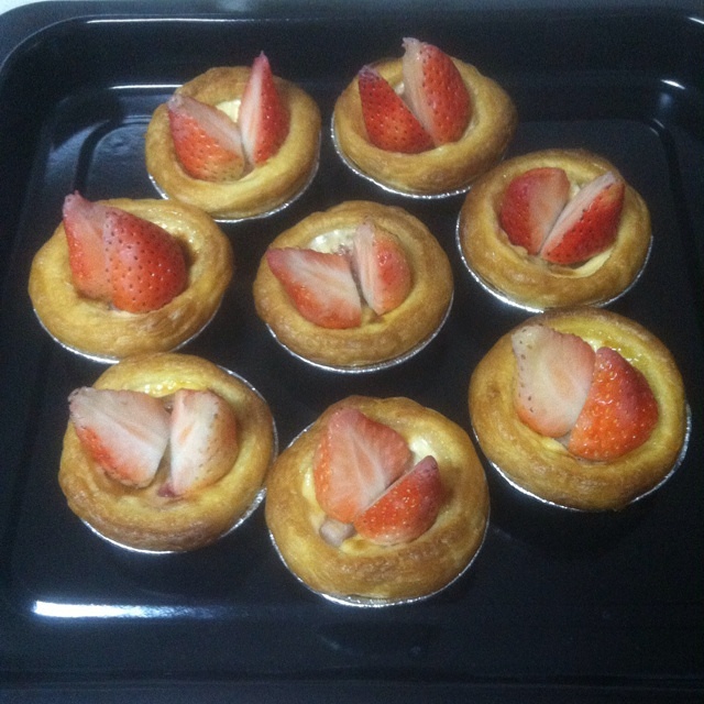 草莓蛋挞