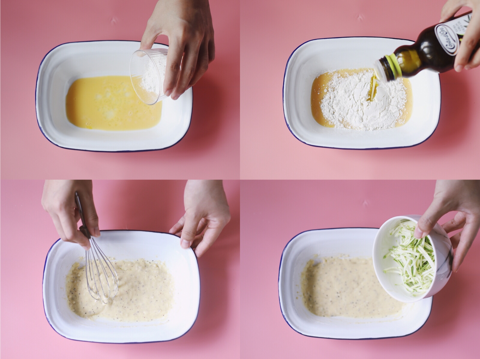 低碳水法式咸蛋糕「北鼎烤箱食谱」的做法 步骤2