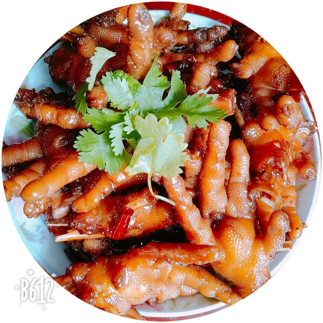 香辣烧鸡爪