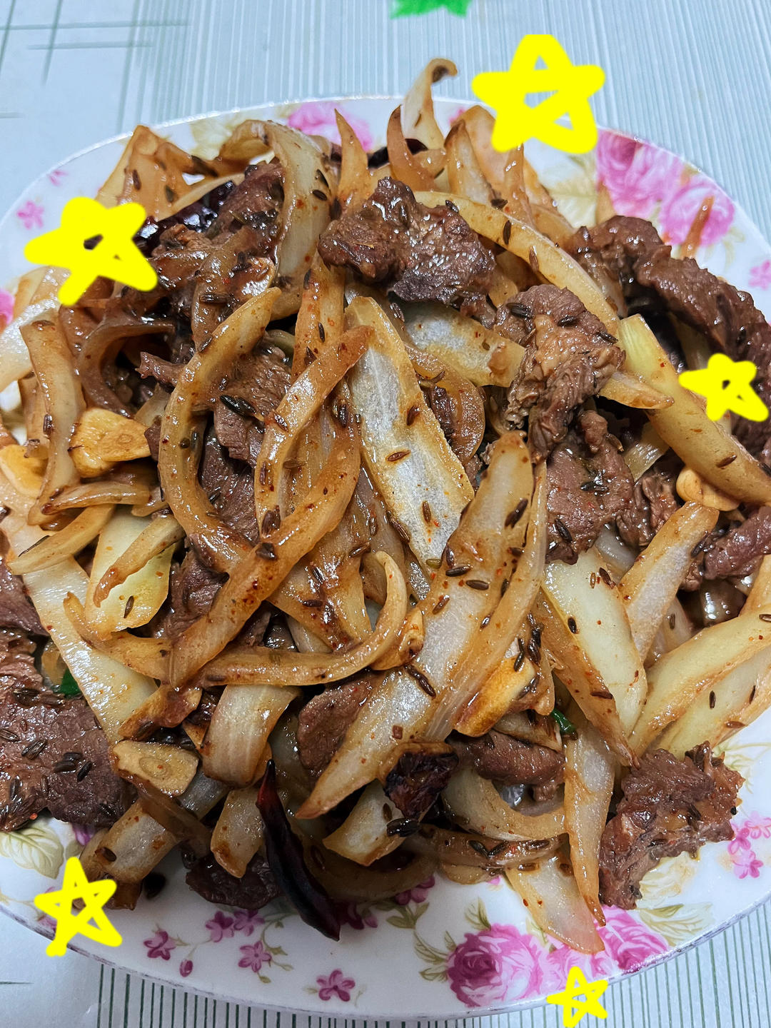 快手菜孜然牛肉