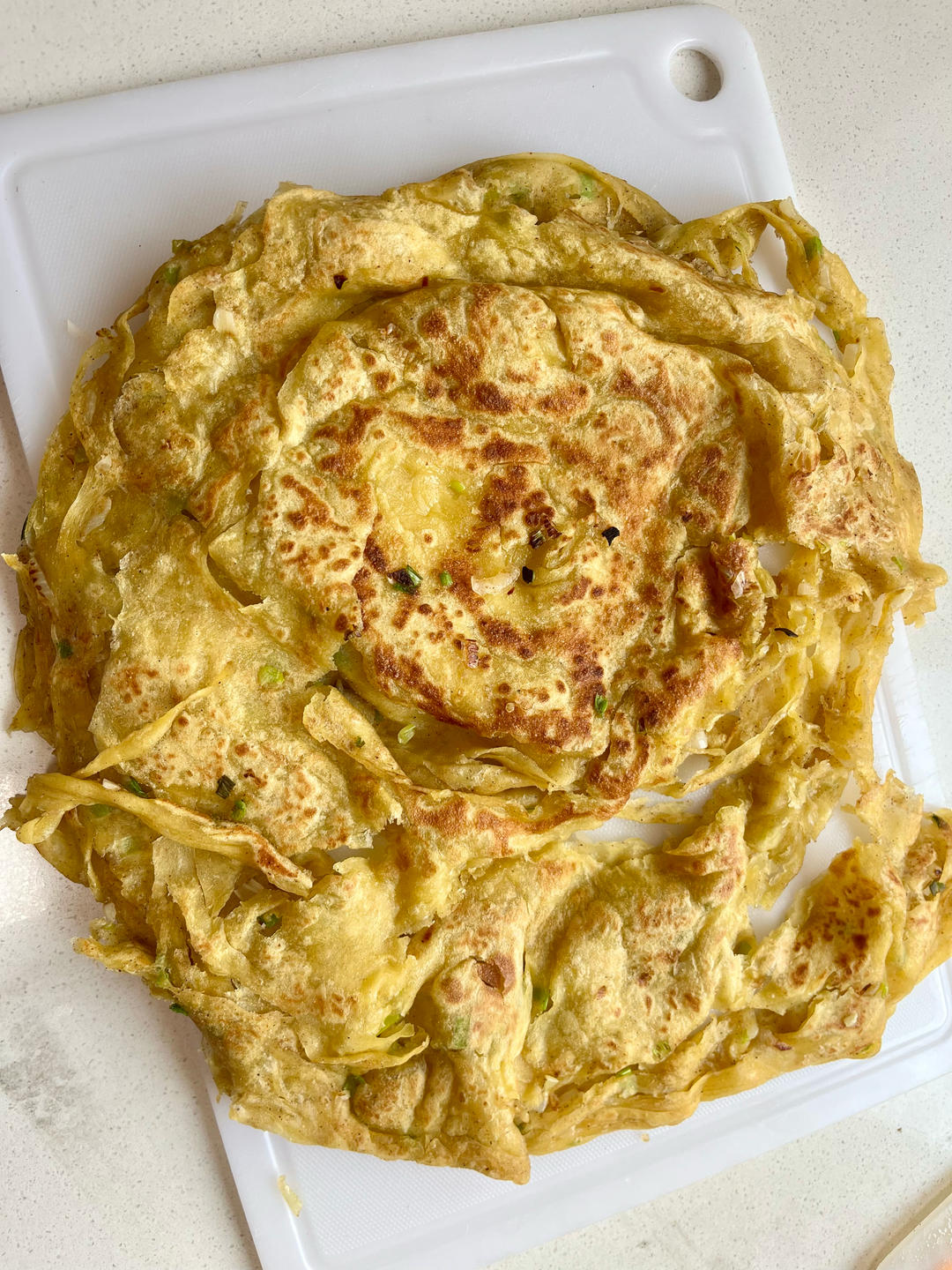 家常葱油饼 柔软多层 凉了也不硬 附细节视频详解