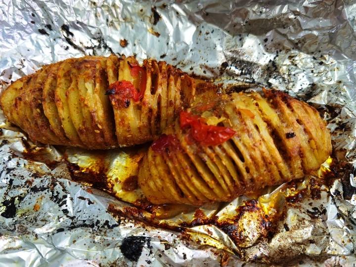 孜然烤风琴土豆