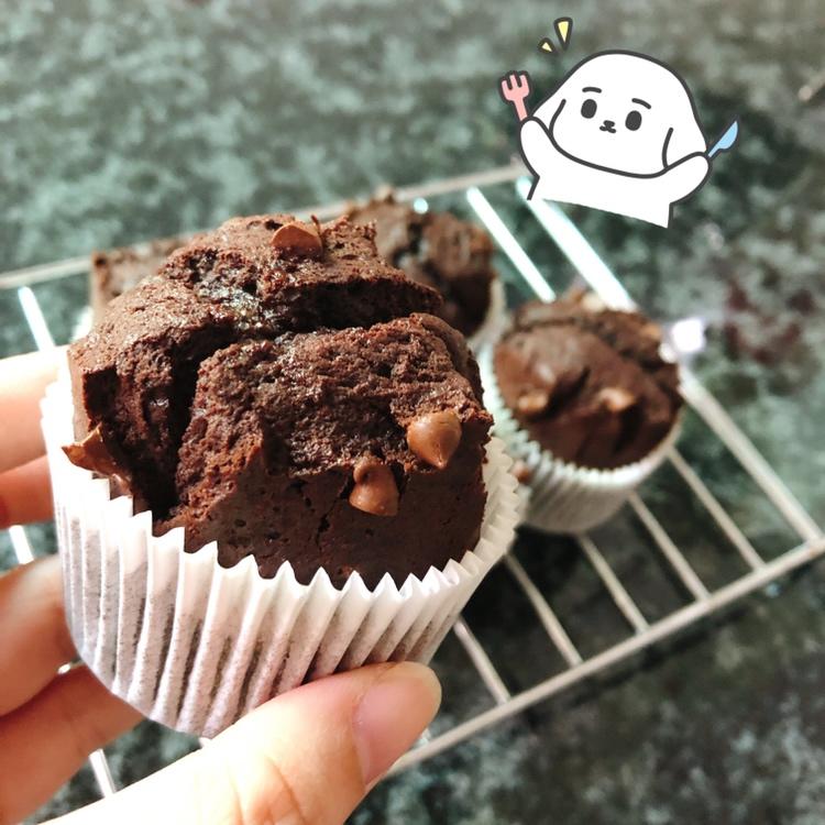 超简单的星巴克巧克力麦芬~~更新啦~无需打发