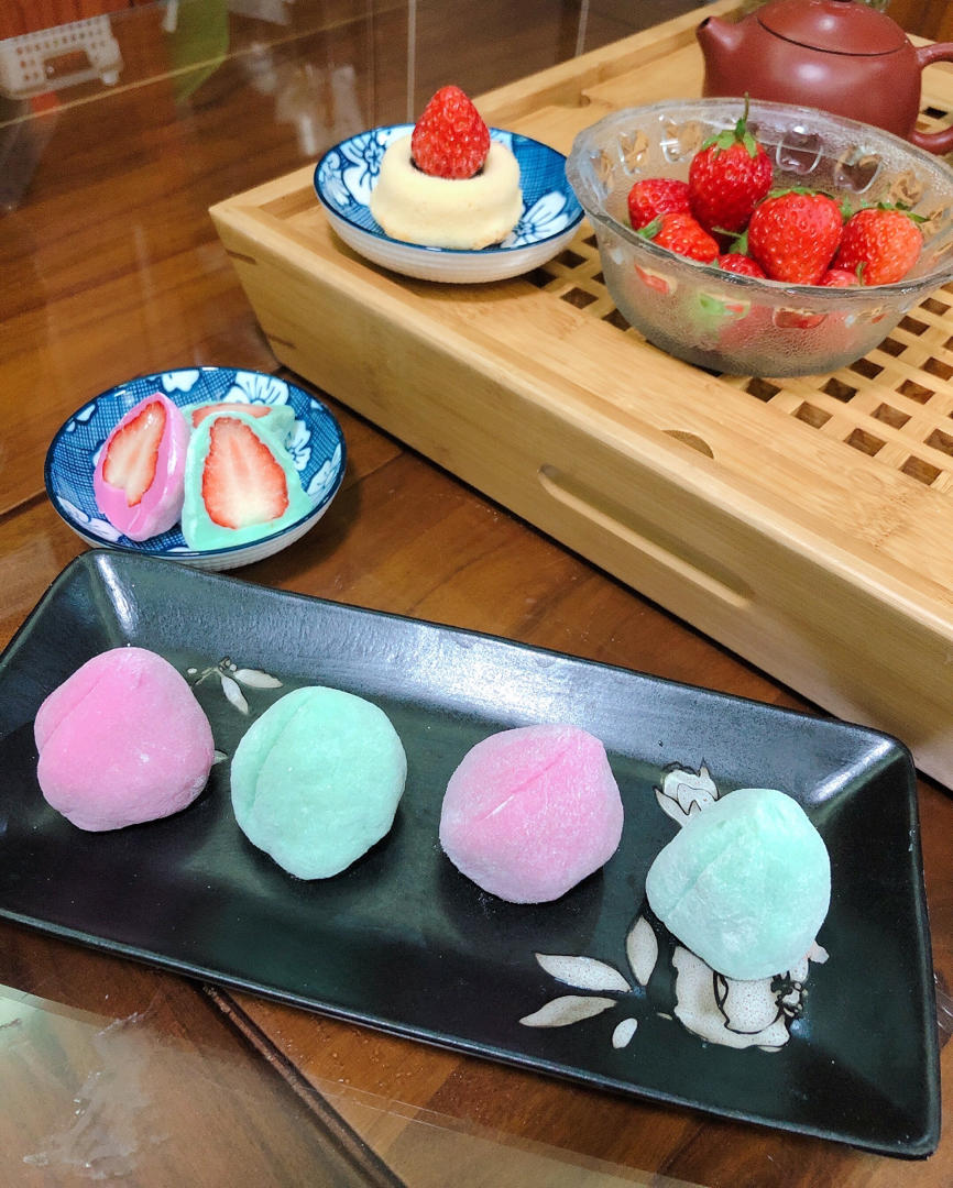 ㊙️无需烤箱‼️一次成功的草莓糯米糍❗️超可爱#北鼎养生壶食谱#