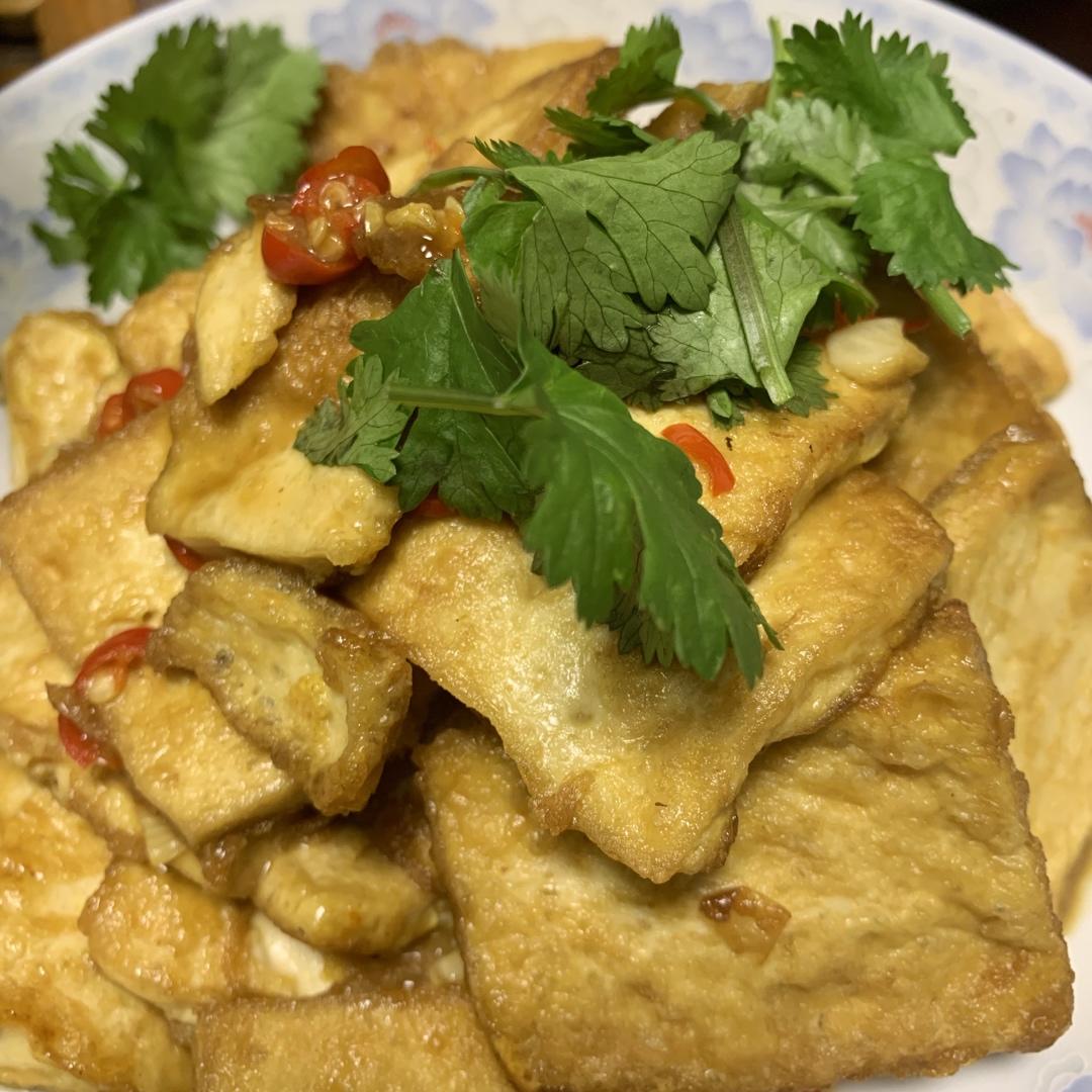 无敌好吃的香煎豆腐
