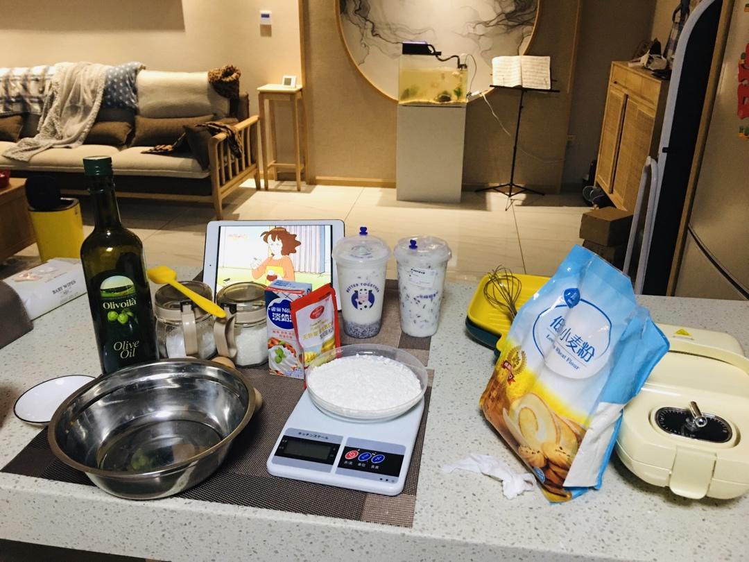 一口气吃六个！！超嗲！奶油松饼🧇