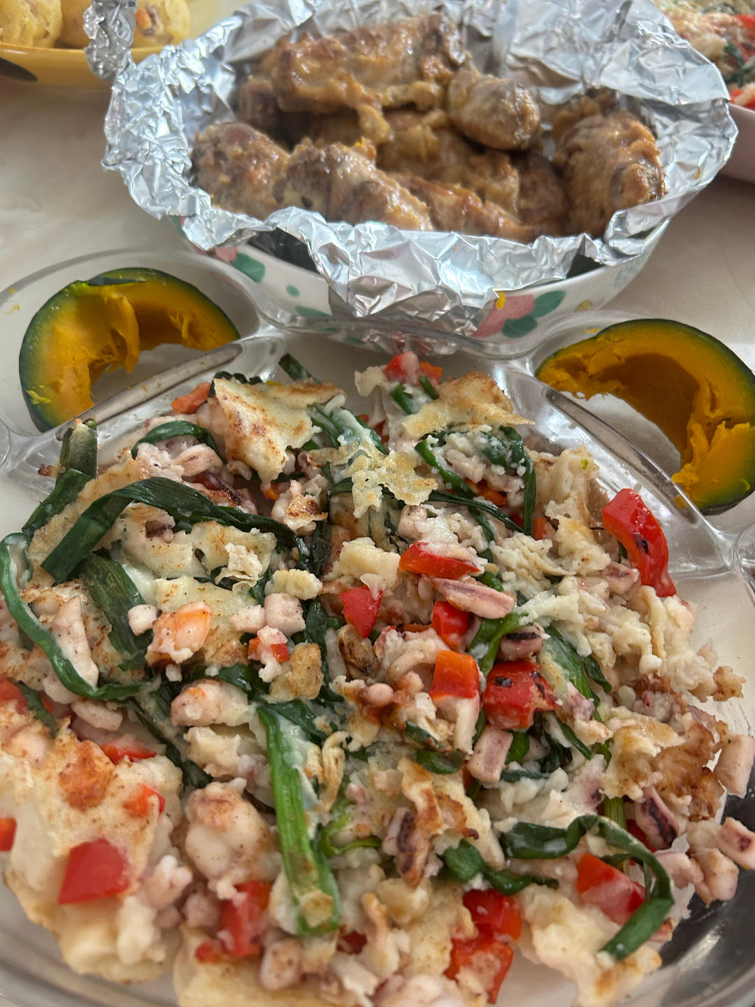 可甜可盐的韩式海鲜葱饼