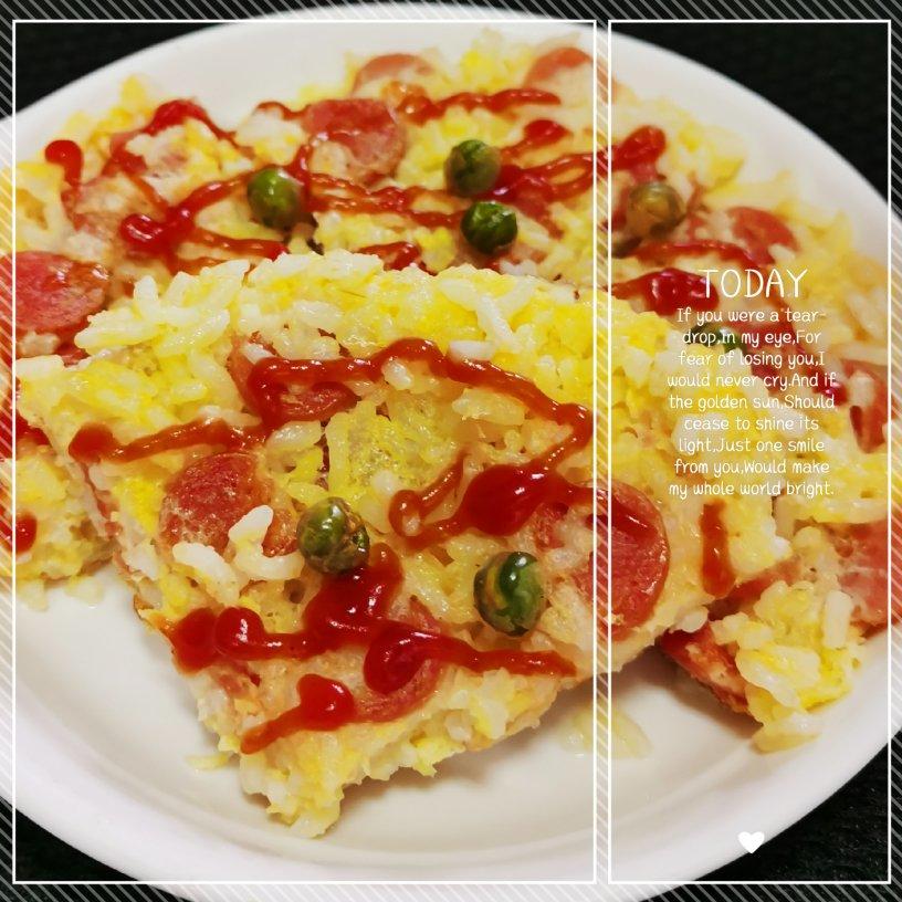 煎饼版米饭披萨