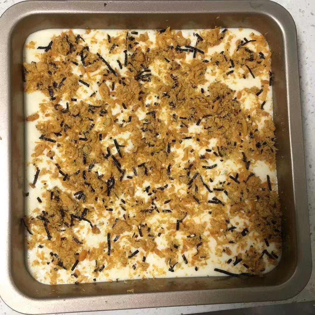 6寸咸香松软的香葱肉松戚风，一口惊艳