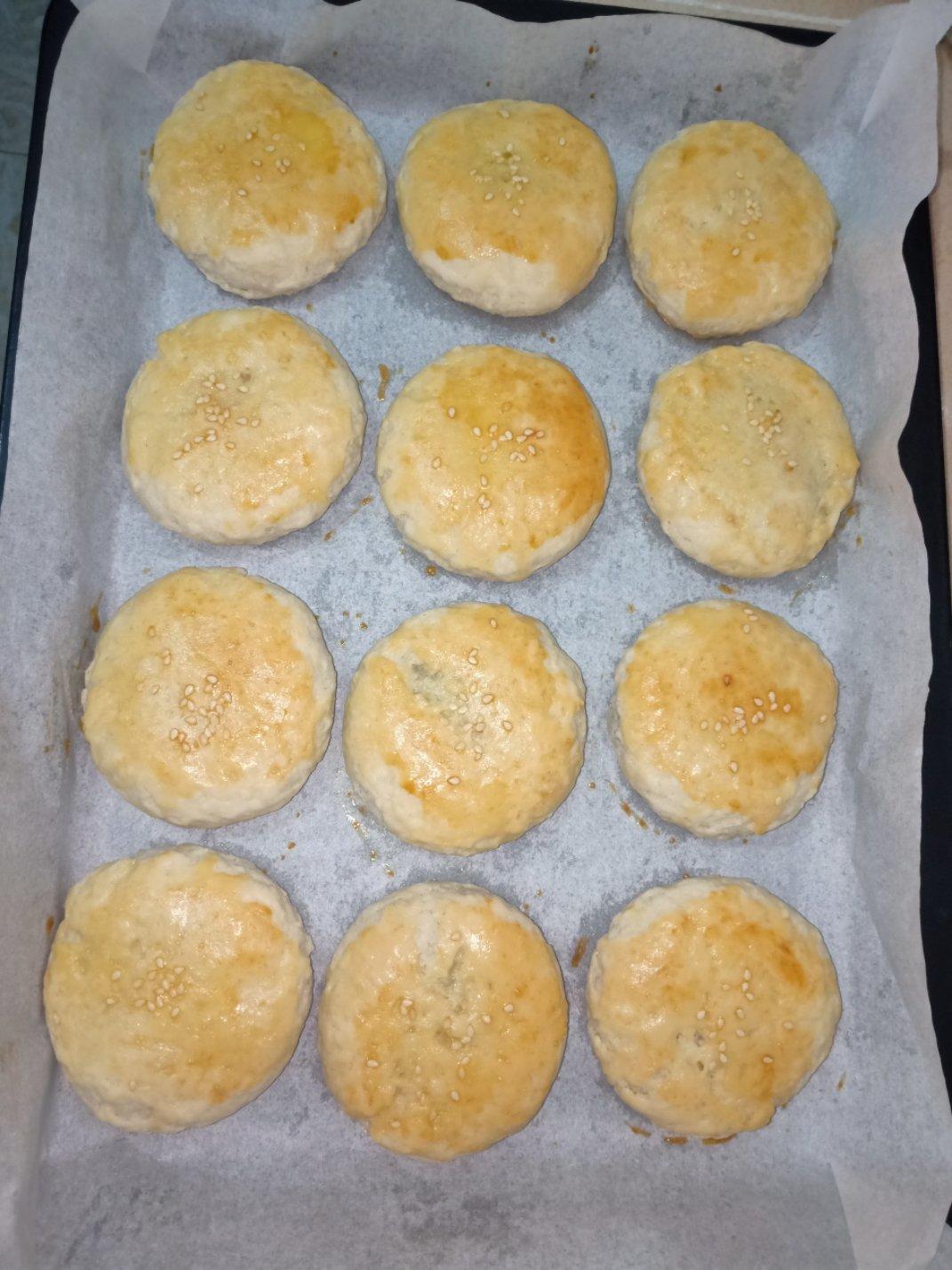 酥掉皮的《绿豆饼》玉米油/猪油烤箱版