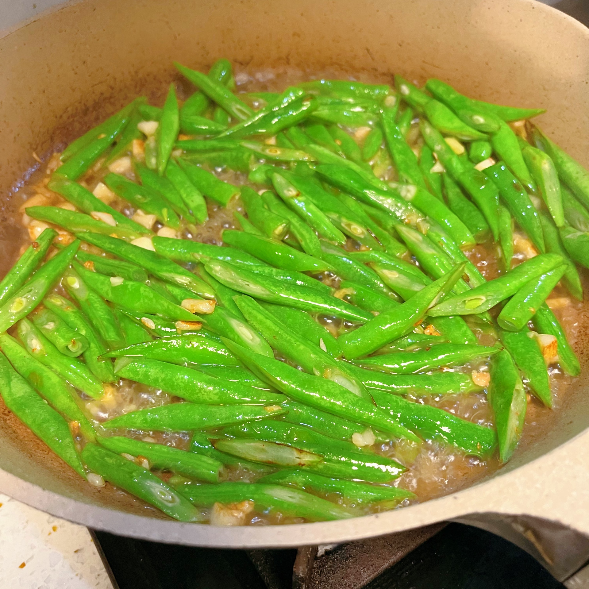 清炒刀豆的做法 步骤4