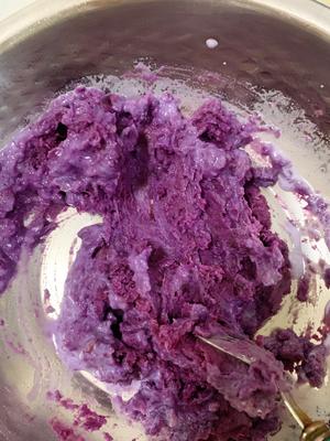 无糖无油超简单的紫薯饼的做法 步骤5
