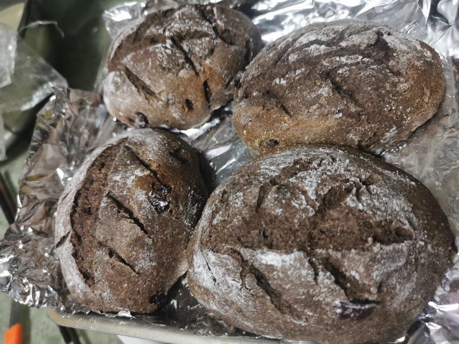 全麦蔓越莓软式欧包（免揉）