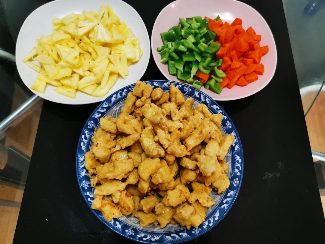 咕噜肉（菠萝+鸡胸肉）
