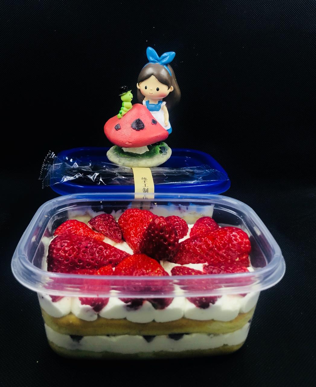 简单快手的便当饭盒水果盒子蛋糕