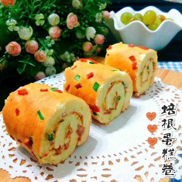 香葱肉松蛋糕卷