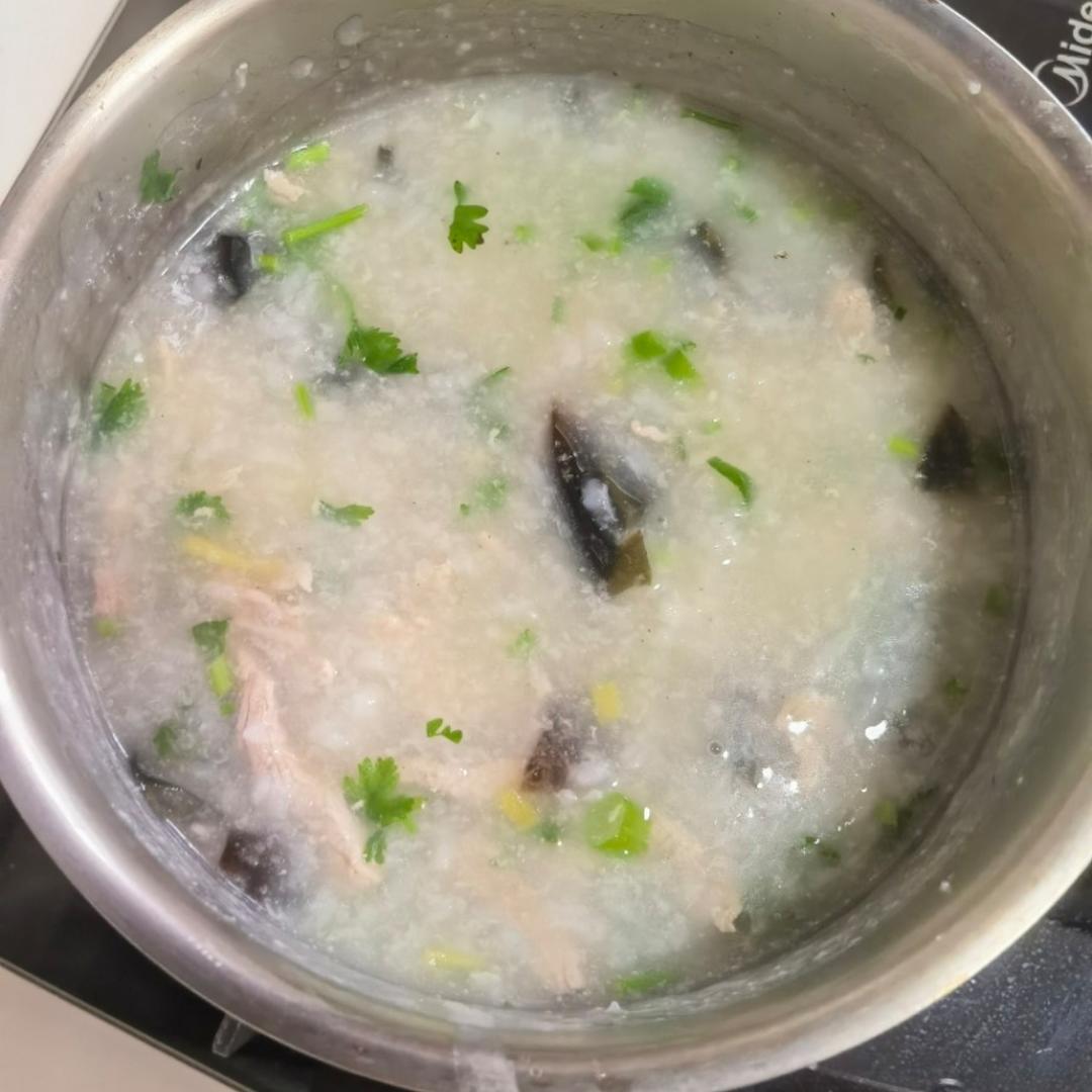 十五分钟快手之香滑皮蛋瘦肉粥(附五分钟电饭煲电压力锅更快捷方法)