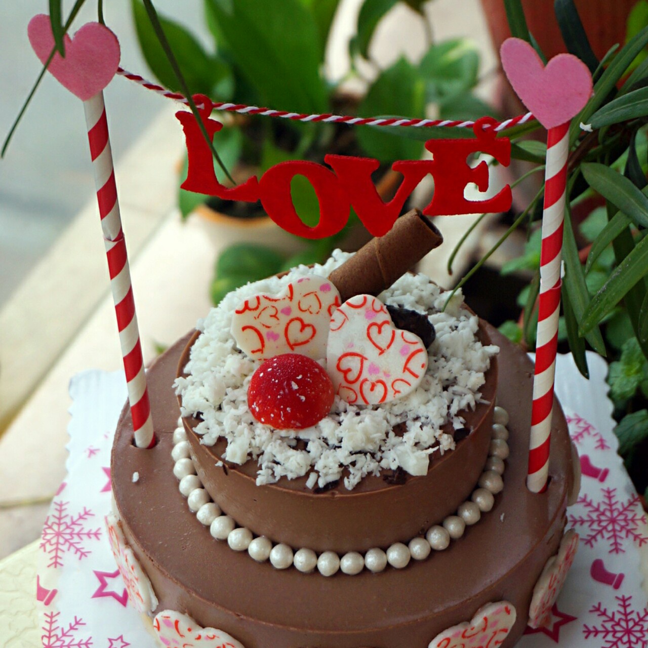 巧克力方形慕斯蛋糕