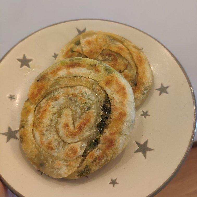 饺子皮葱油饼
