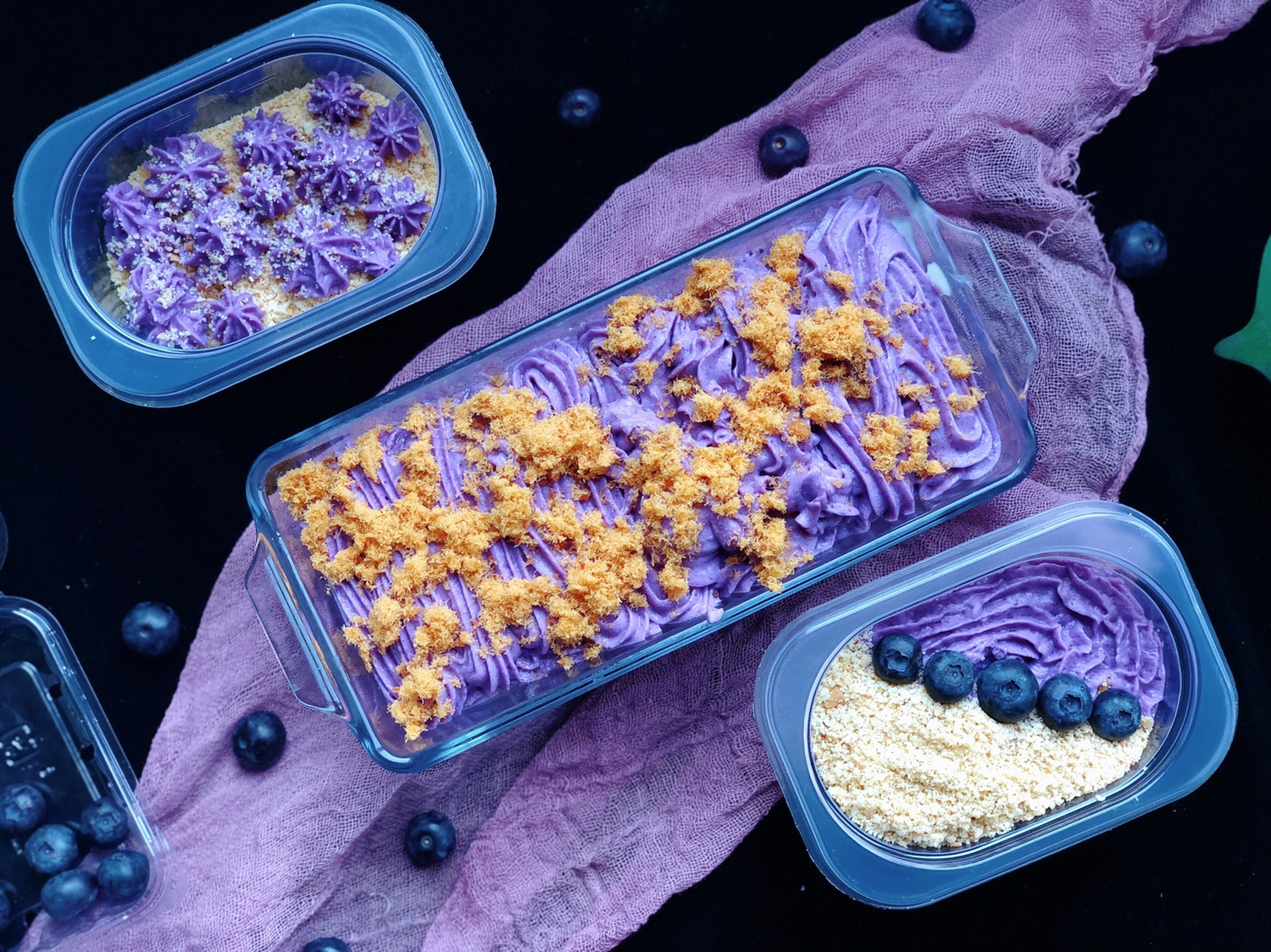 紫薯🍠芋泥麻薯盒子蛋糕的做法 步骤22