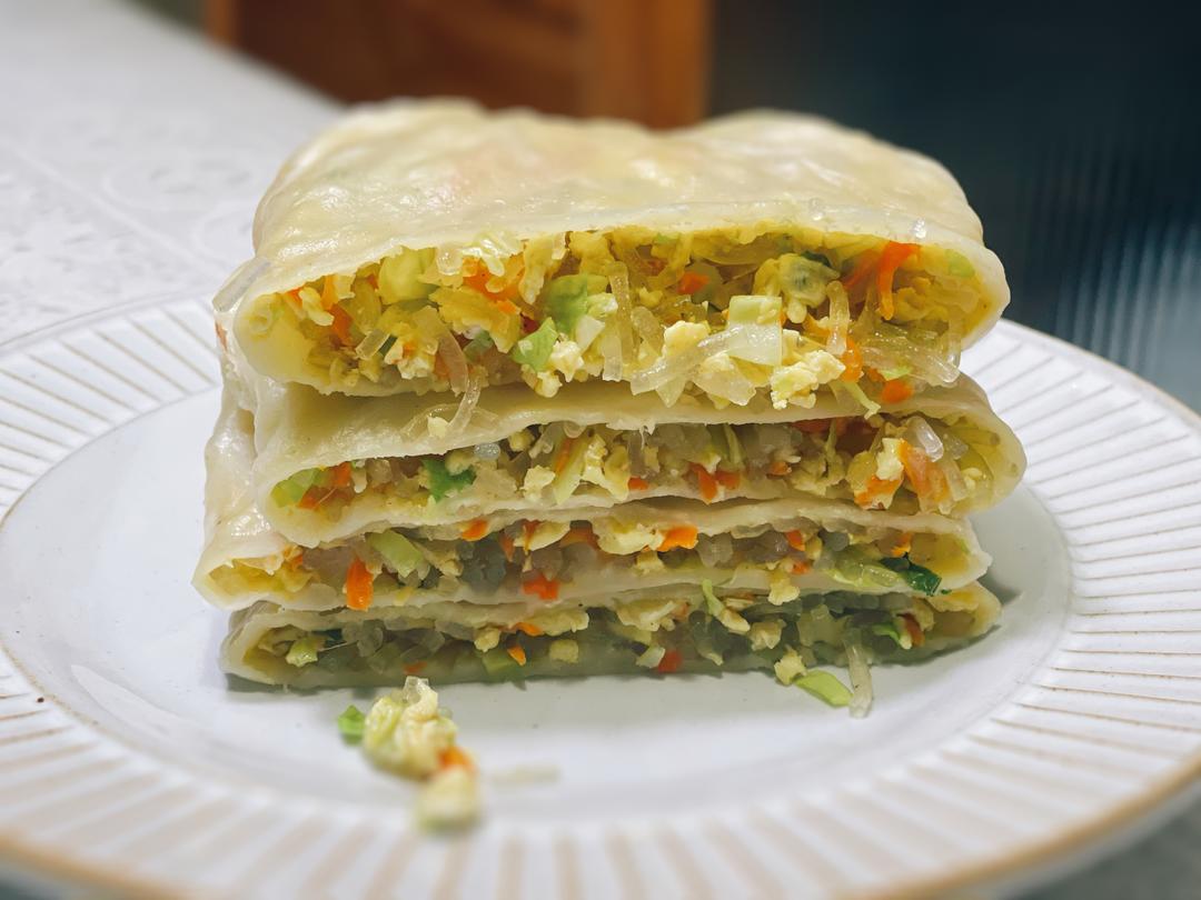 蒸素菜盒的做法