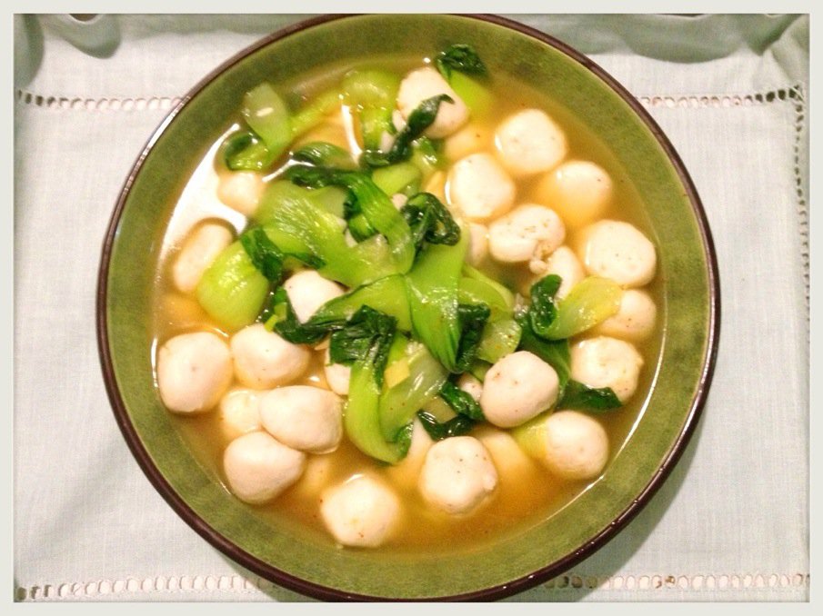 鱼丸菠菜汤