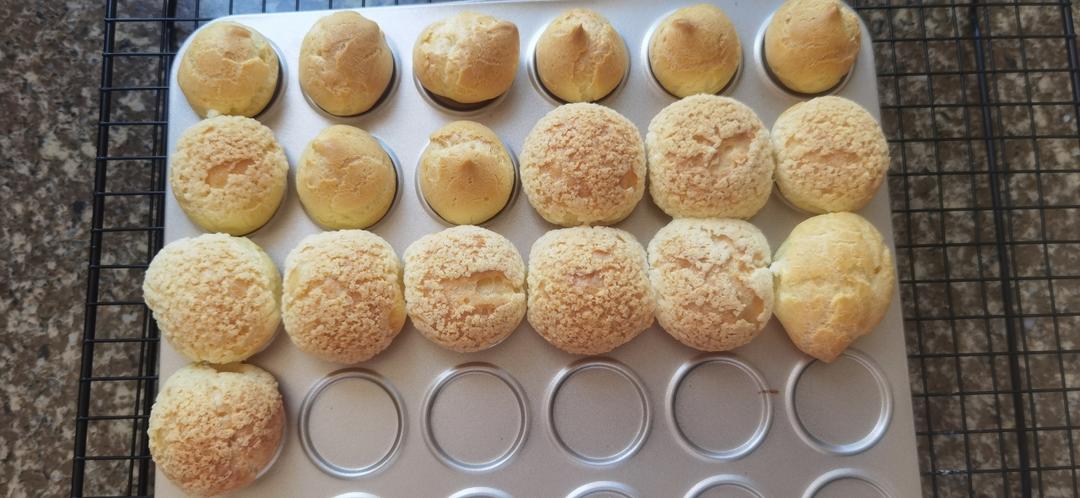 完美酥皮大泡芙｜少油｜详细教程｜3种口味｜原味｜抹茶｜可可｜泡芙常见问题汇总