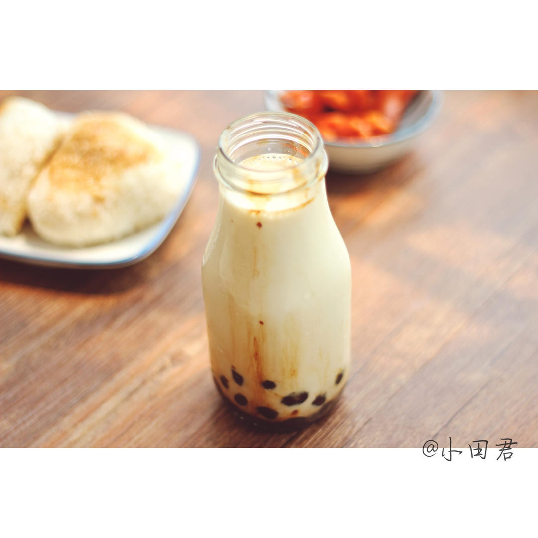 黑糖珍珠鲜奶-在家喝鹿角巷