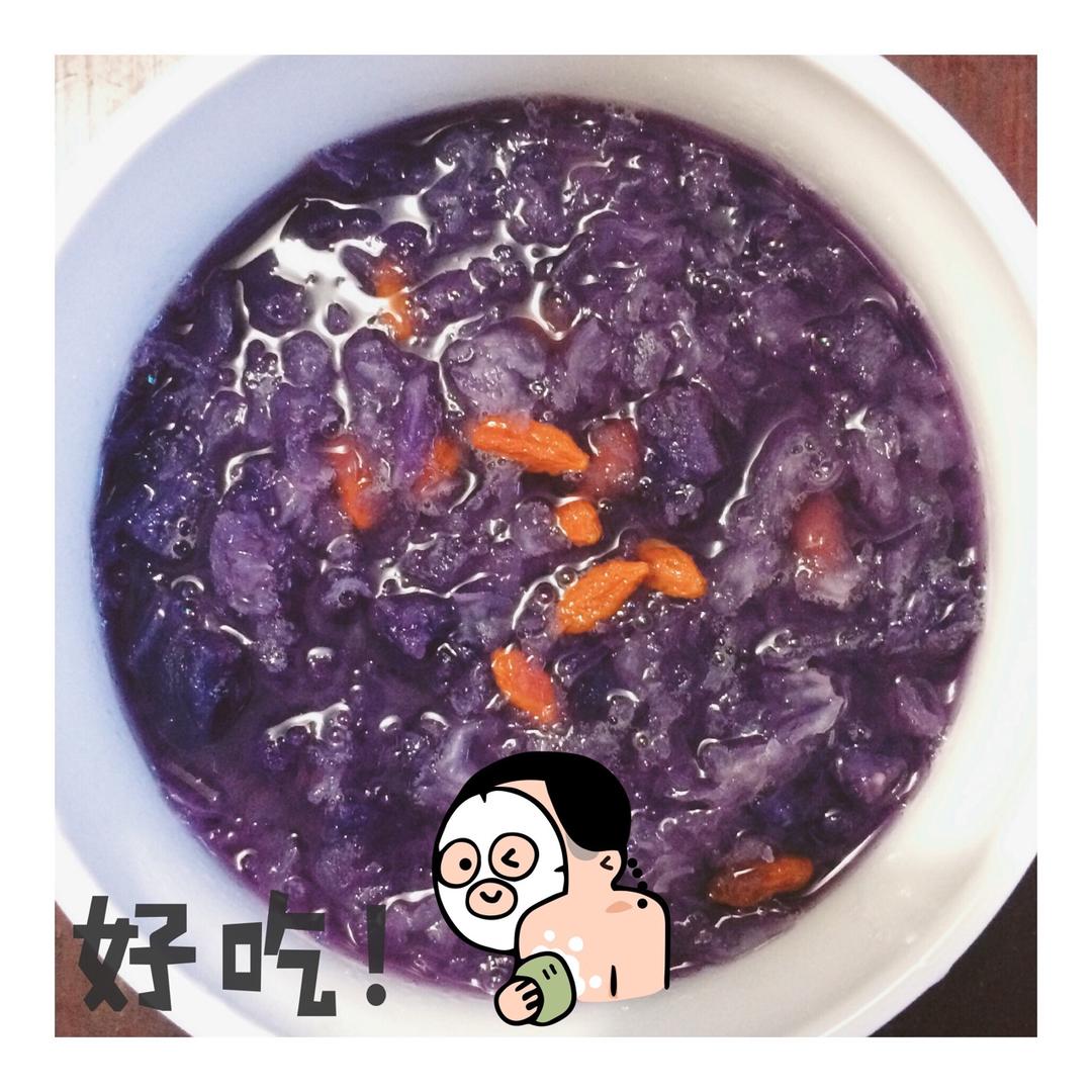 紫薯银耳羹！（快捷版的）