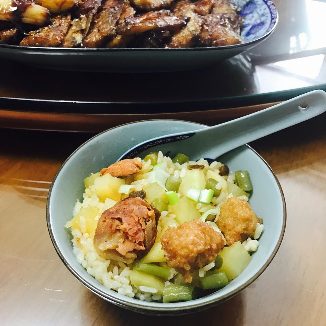 香肠土豆闷饭