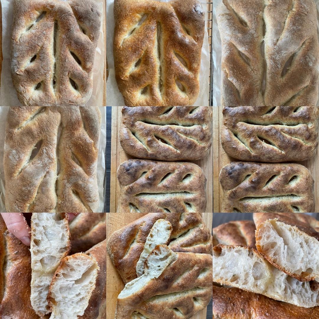 非常好吃又好看的天然酵种普罗旺斯叶子面包 Sourdough Fougasse (Chad Robertson)的做法 步骤5