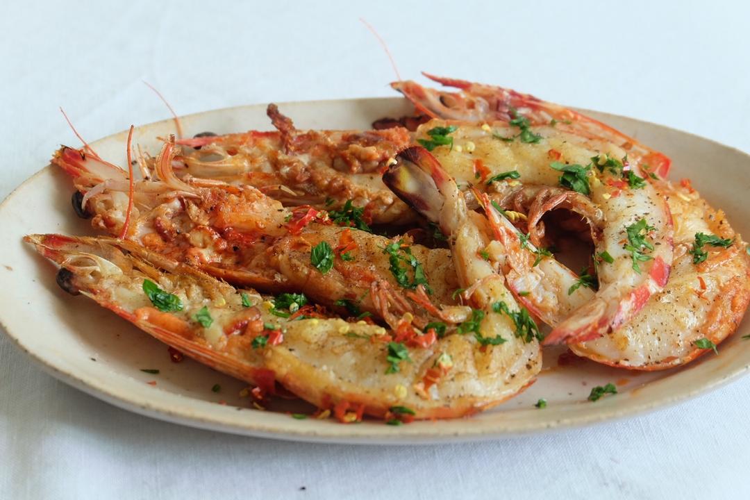 【曼食慢语】蒜香黄油烤大虾
