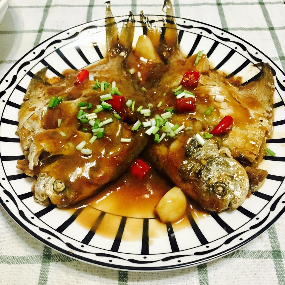 家常红烧鲳鱼