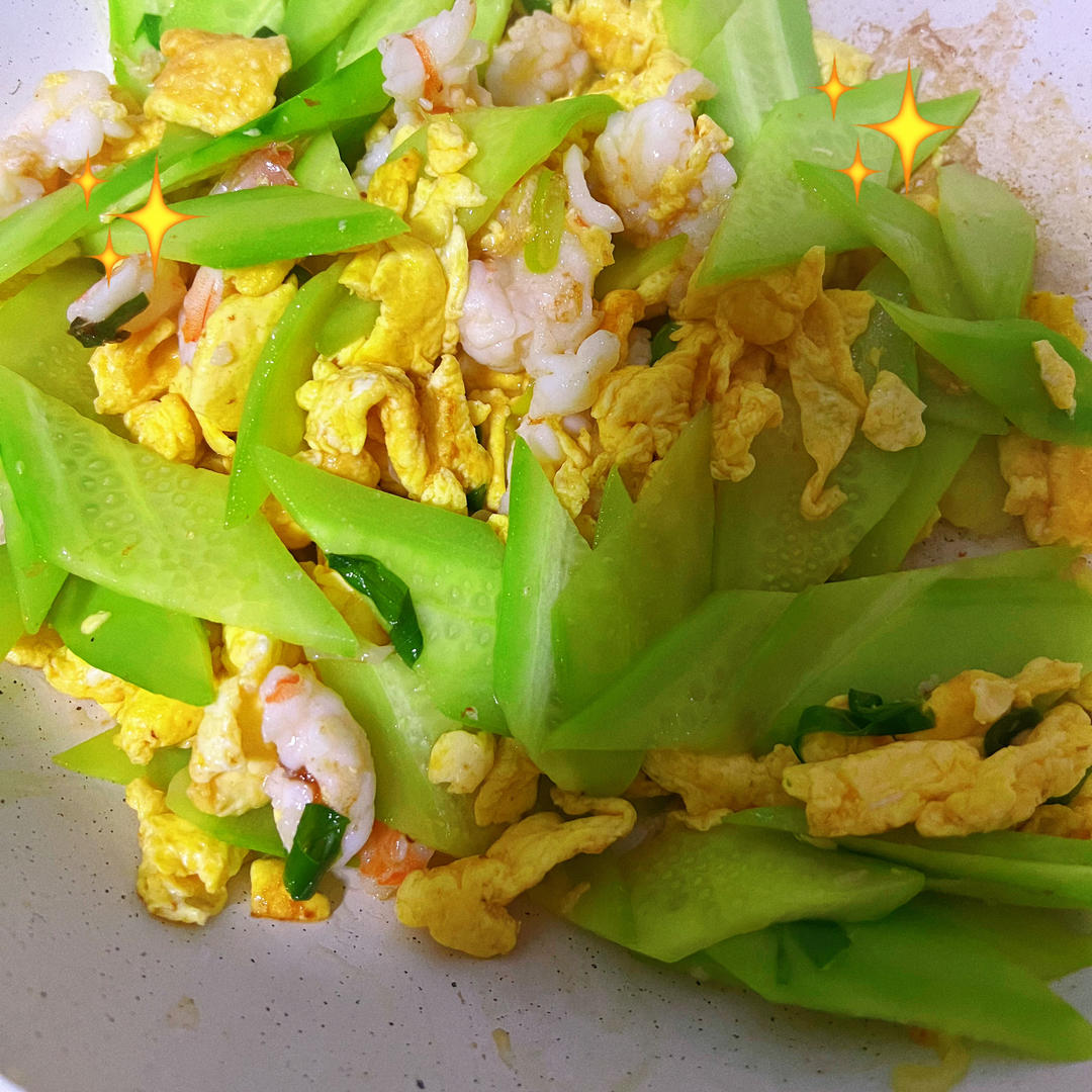 虾仁鸡蛋炒黄瓜