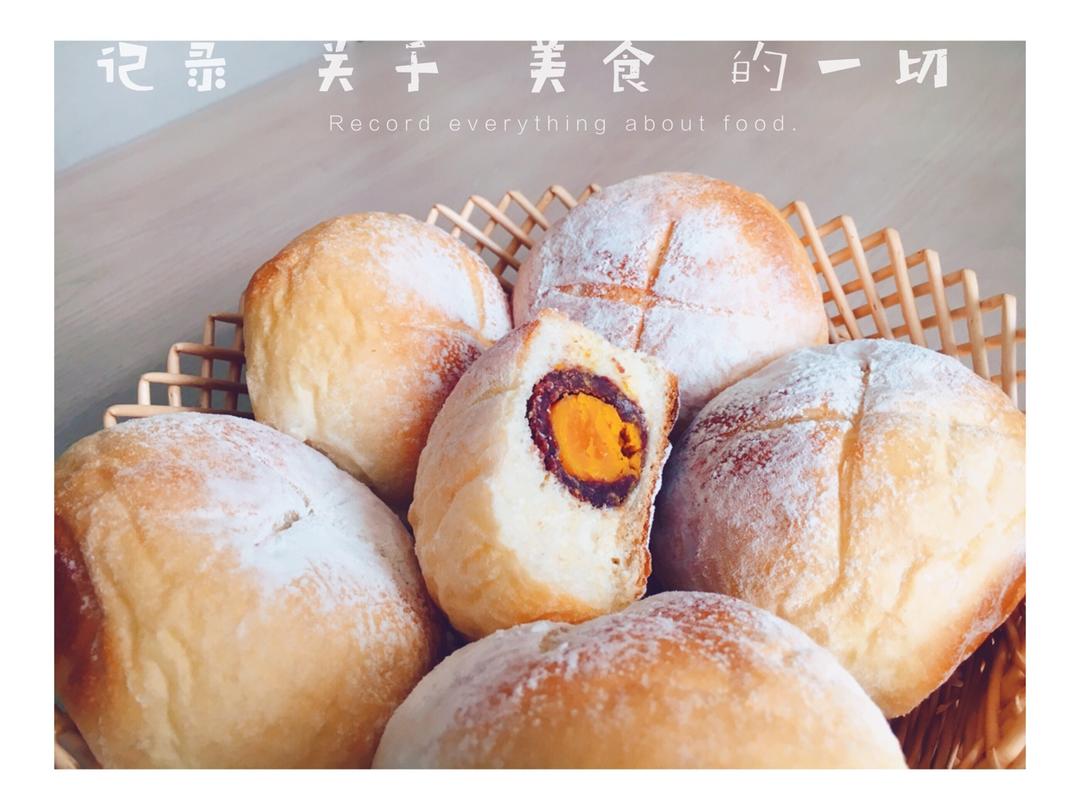 豆沙蛋黄面包～好吃到哭～